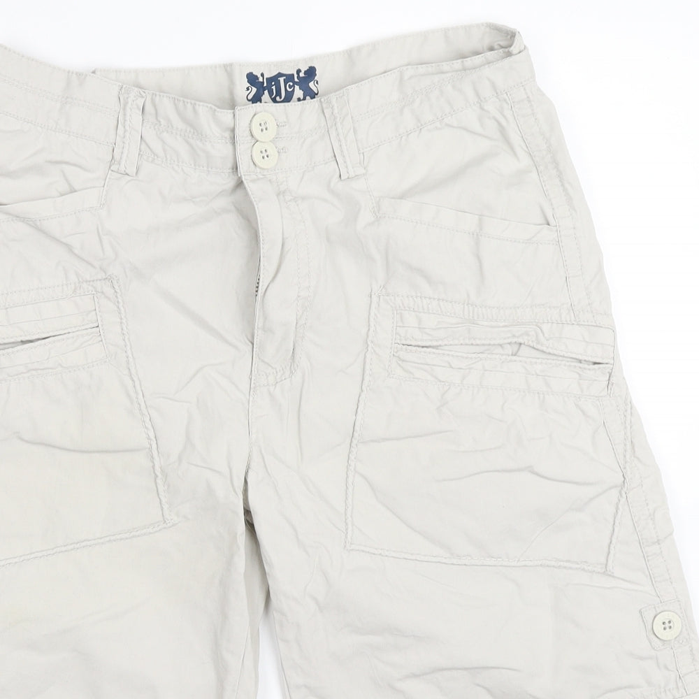 JJC Boys Beige   Cargo Shorts Size 13 Years