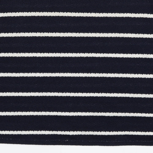 Boohoo Womens Blue Striped  Pullover Jumper Size 12
