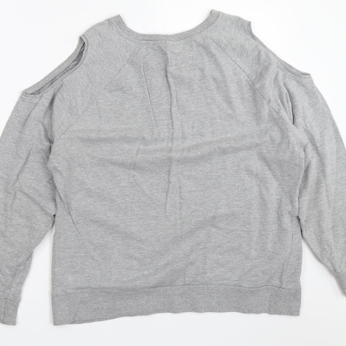 Matalan Womens Grey   Pullover Sweatshirt Size 14  - mickey mouse