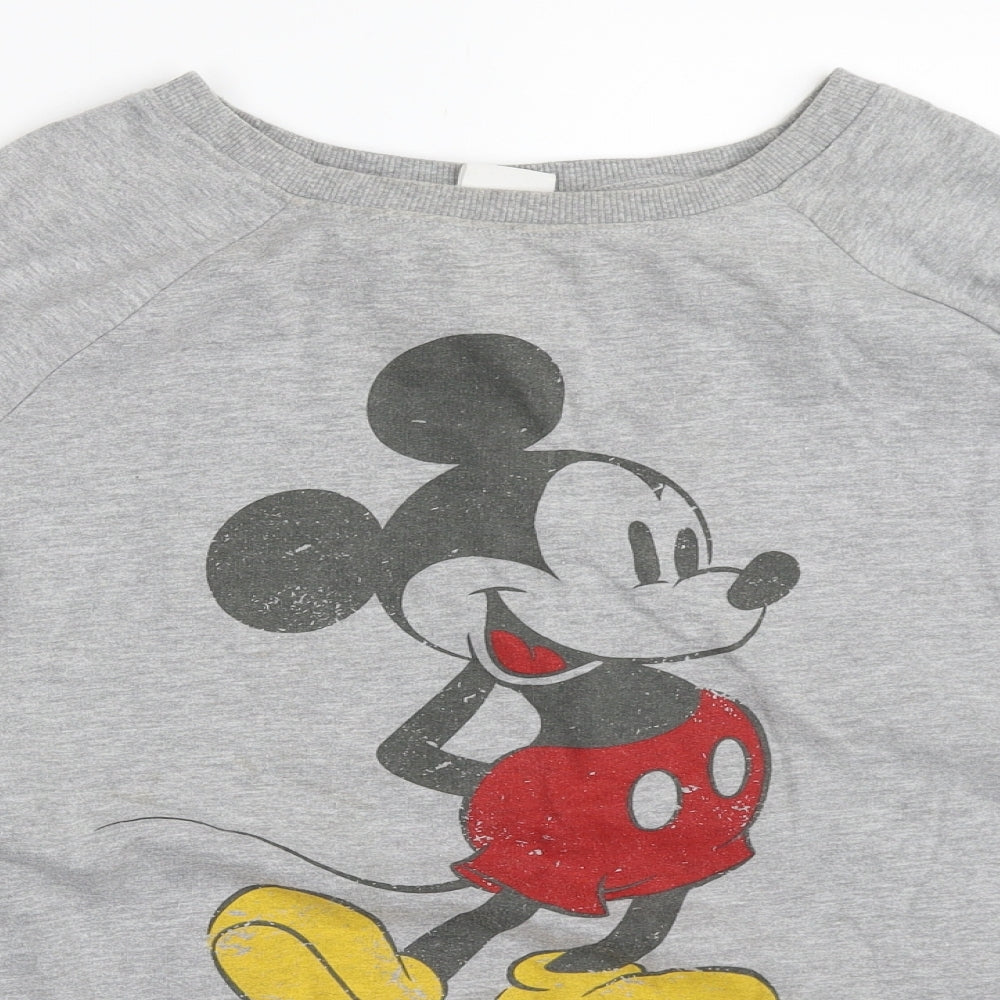 Matalan Womens Grey   Pullover Sweatshirt Size 14  - mickey mouse