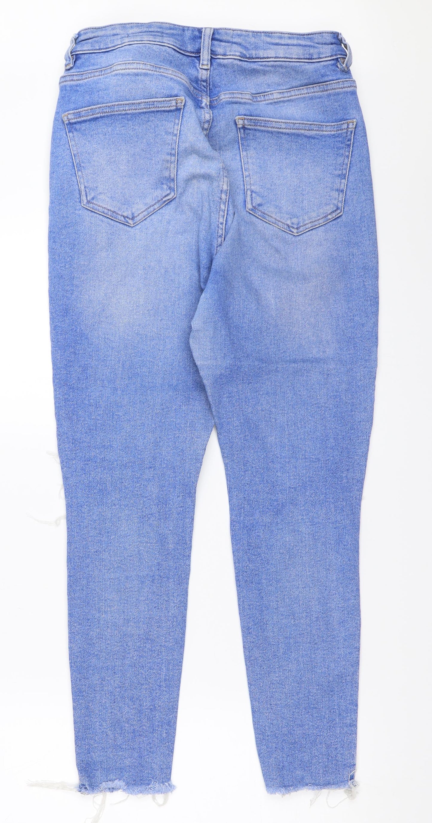 New Look Womens Blue  Denim Skinny Jeans Size 14 L25 in - hallie jeans