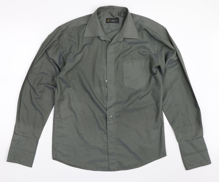 Gabill Mens Green    Button-Up Size 16