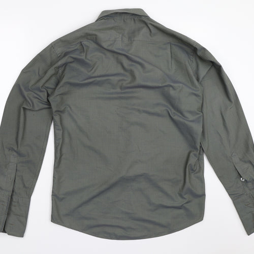 Gabill Mens Green    Button-Up Size 16