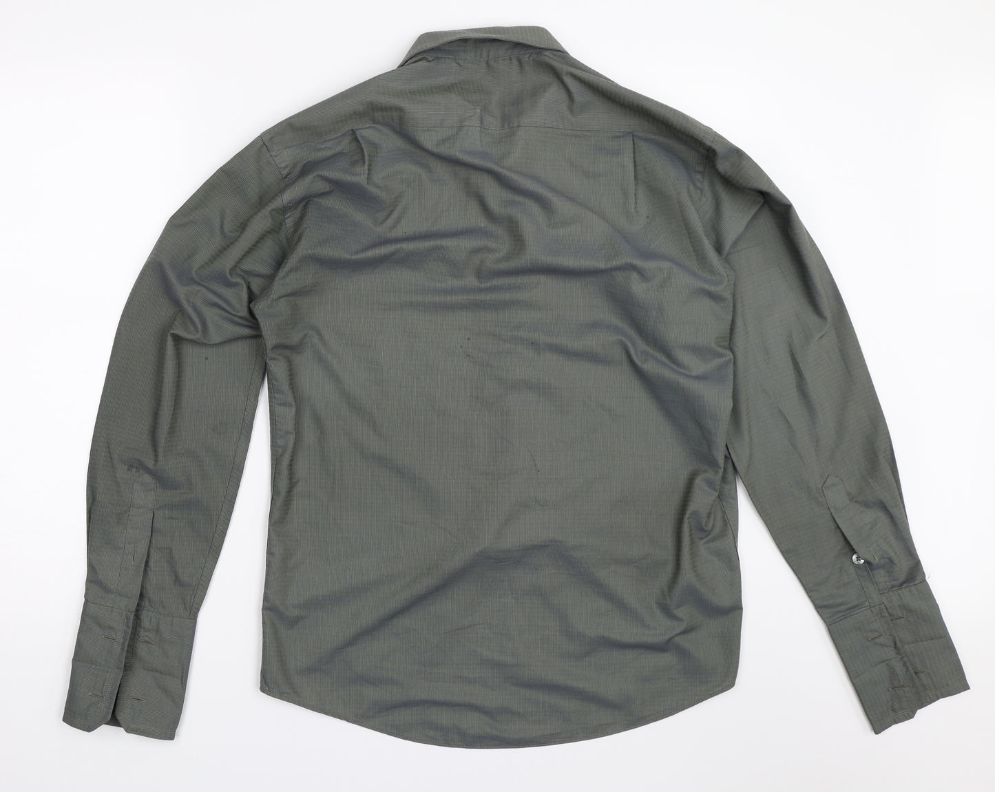 Gabill Mens Green    Button-Up Size 16