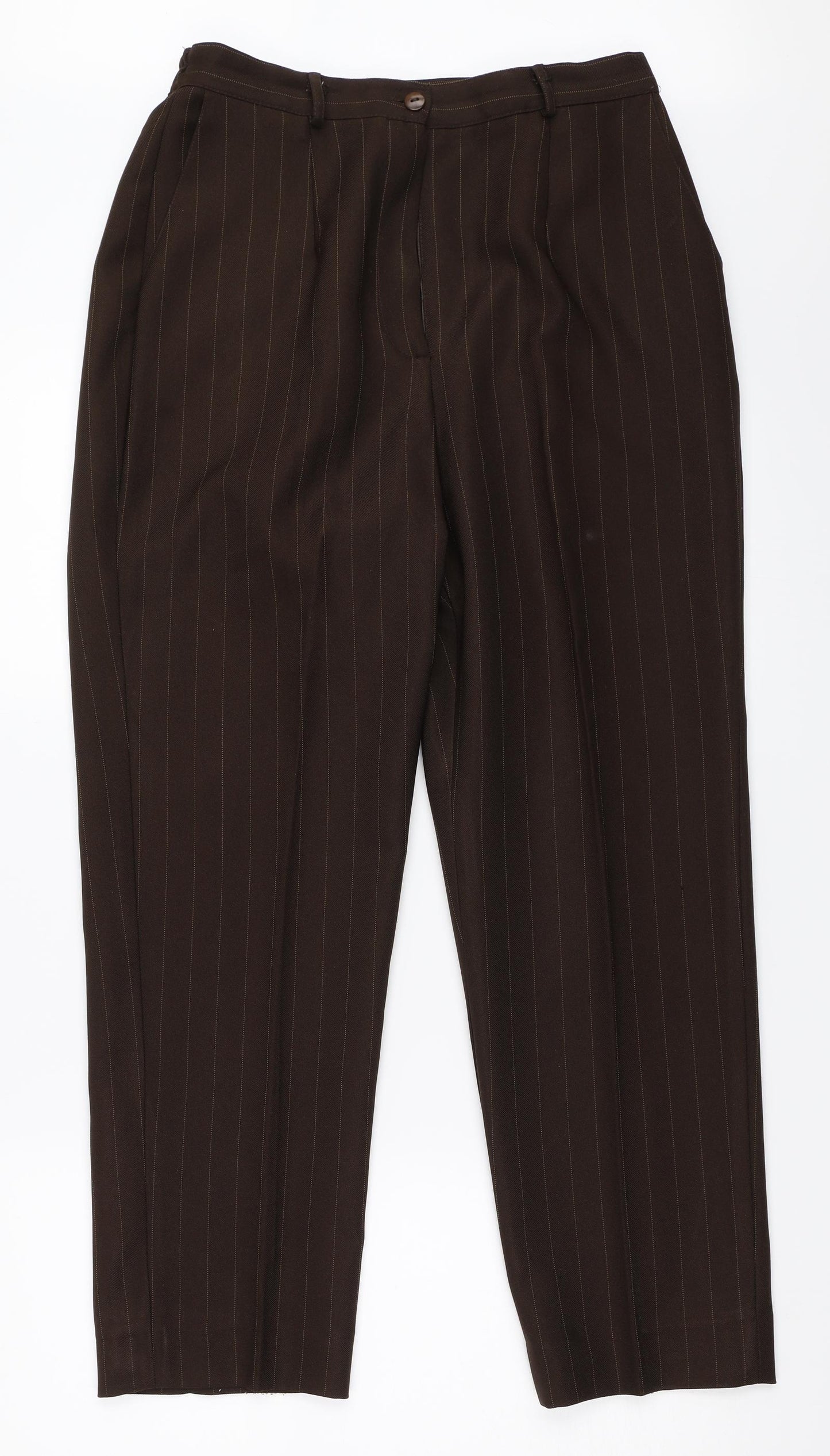 Bonmarché Womens Brown   Trousers  Size 14 L26.5 in