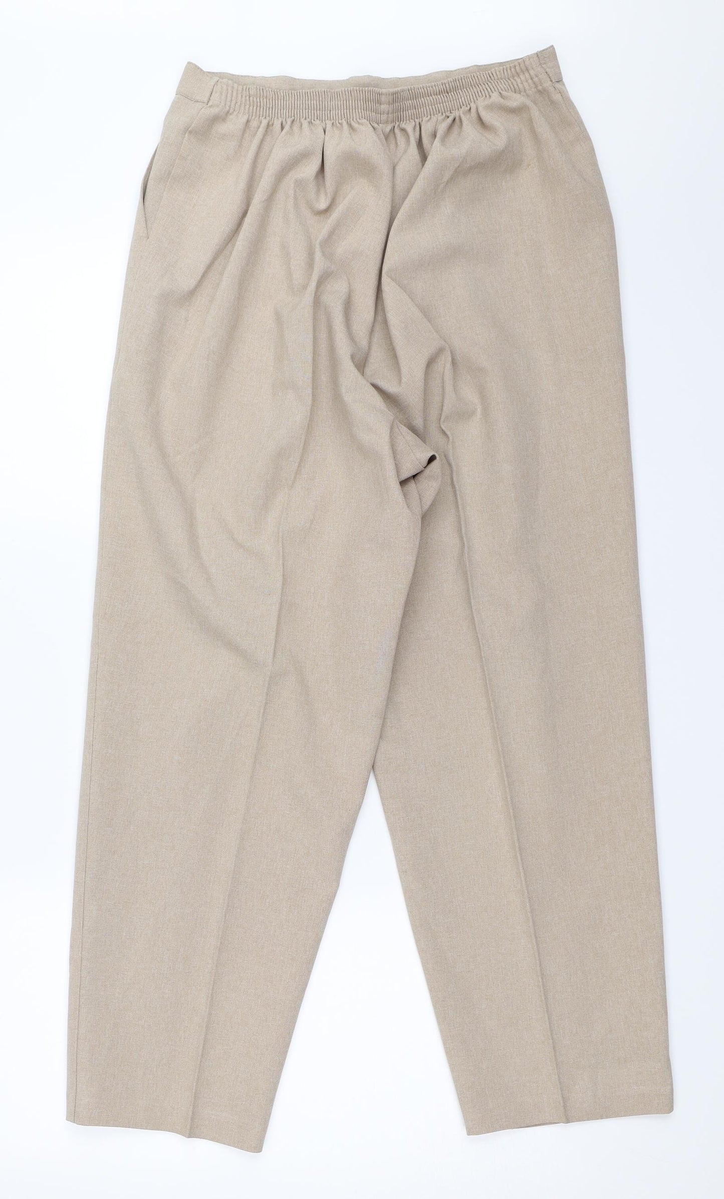 Bonmarché Womens Beige   Trousers  Size 16 L26 in