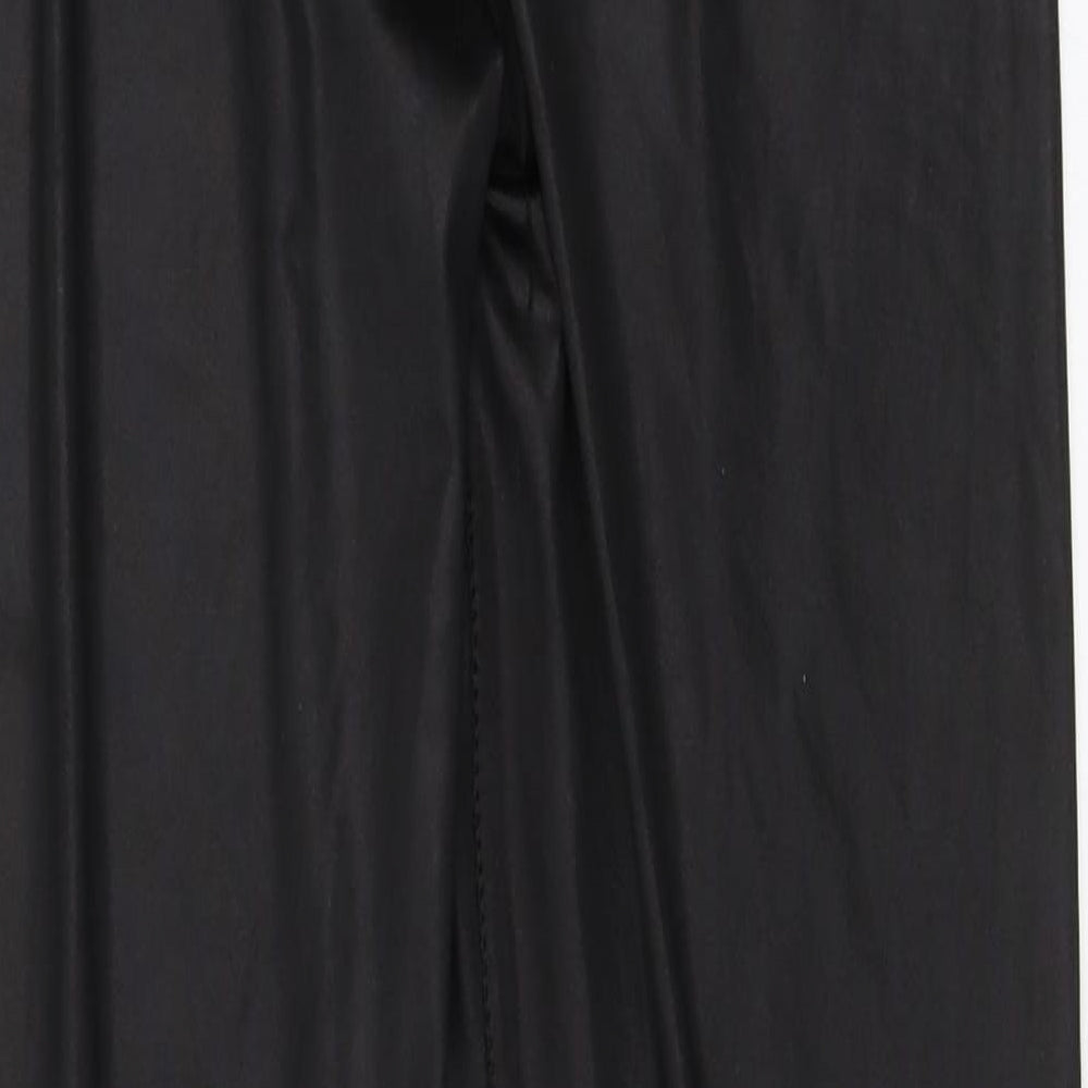 Boohoo Womens Black   Carrot Leggings Size 6 L25.5 in
