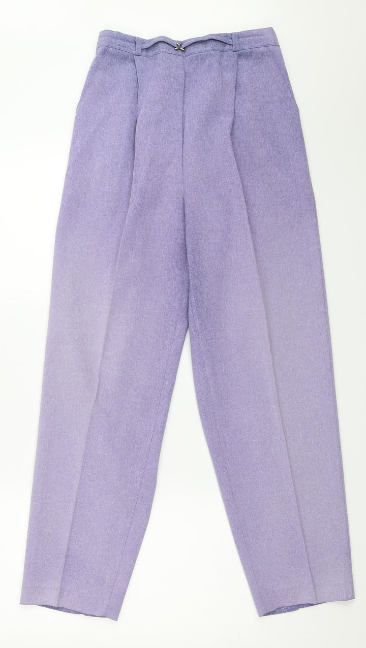 Bonmarché Womens Purple   Trousers  Size 12 L28 in