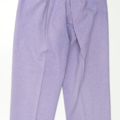 Bonmarché Womens Purple   Trousers  Size 12 L28 in