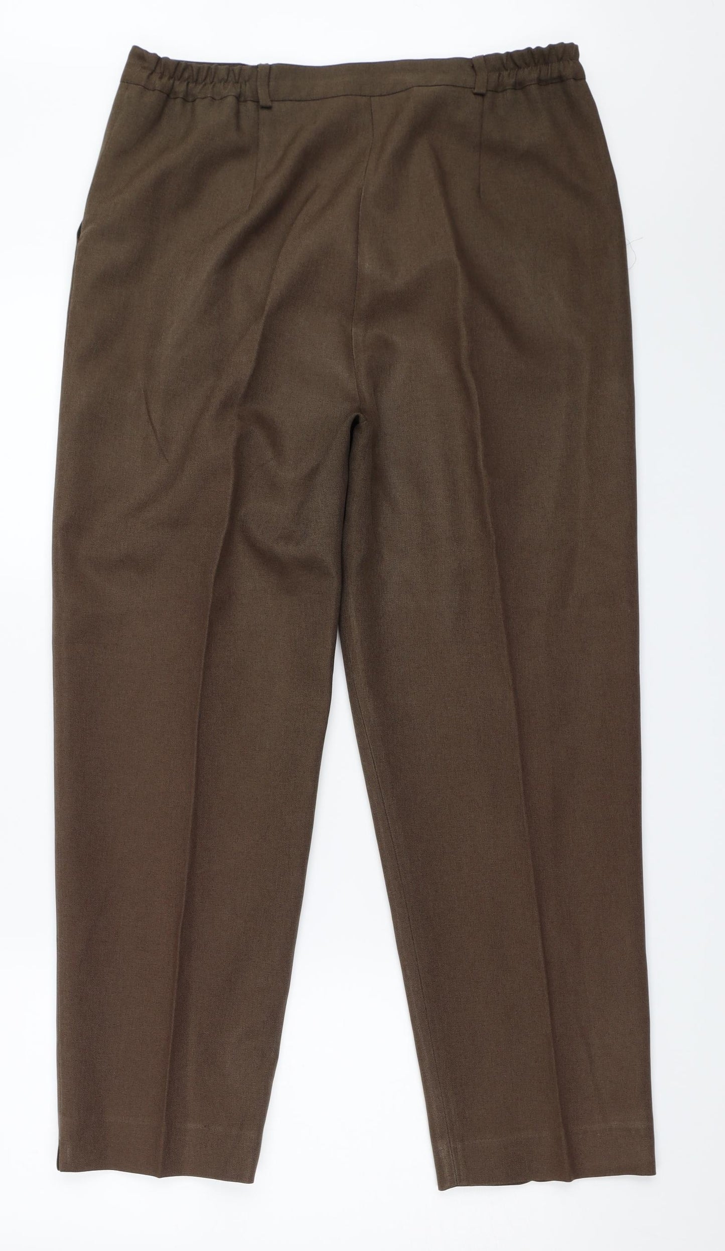 Bonmarché Womens Brown   Trousers  Size 16 L26.5 in