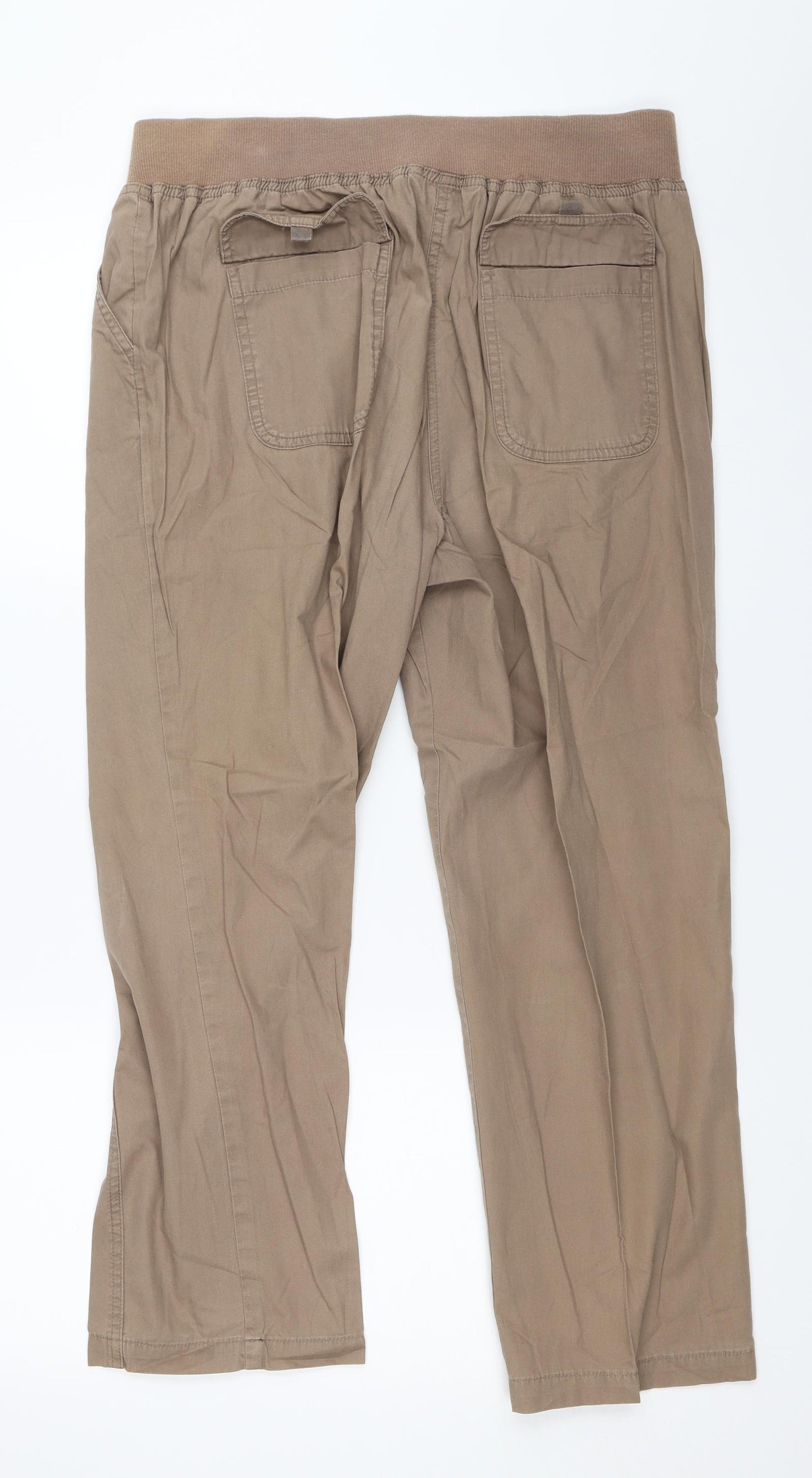 BM Womens Brown   Chino Trousers Size 14 L25 in