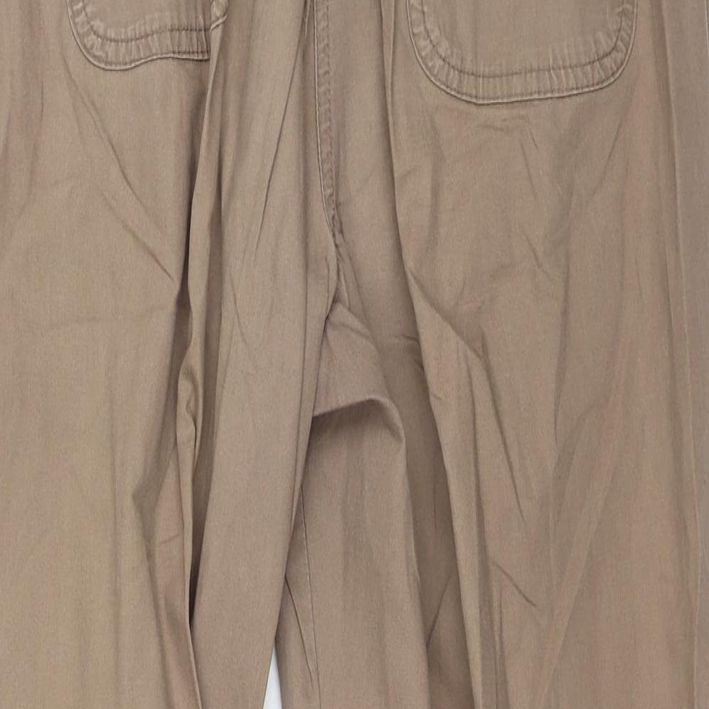 BM Womens Brown   Chino Trousers Size 14 L25 in