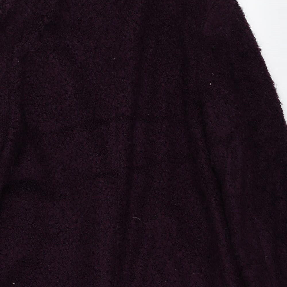 Betty Jackson Womens Purple   Overcoat Coat Size 18