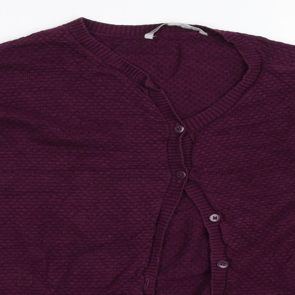 VRS Womens Purple   Cardigan Jumper Size 2XL