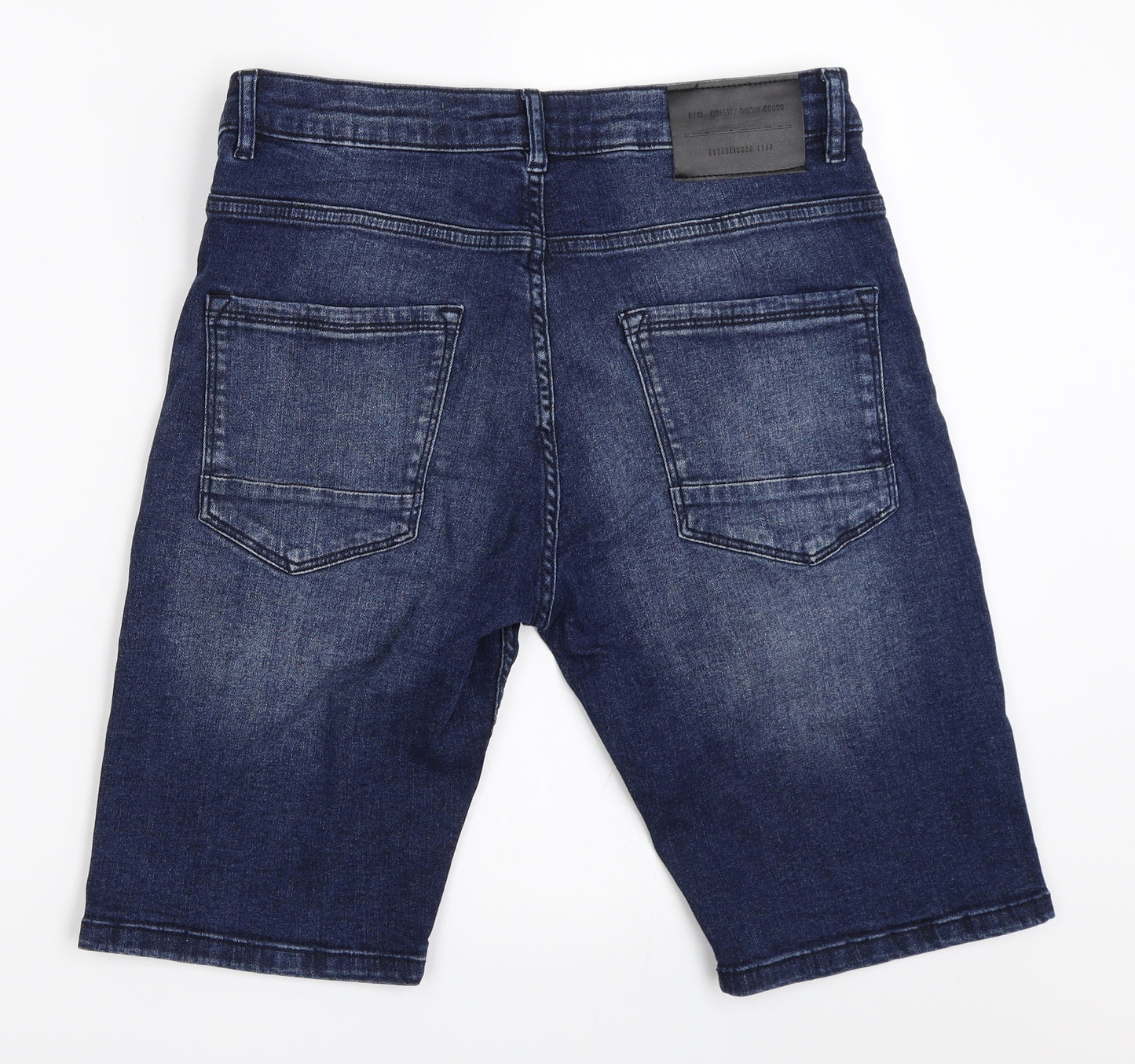 Primark Mens Blue  Denim Bermuda Shorts Size 32 in