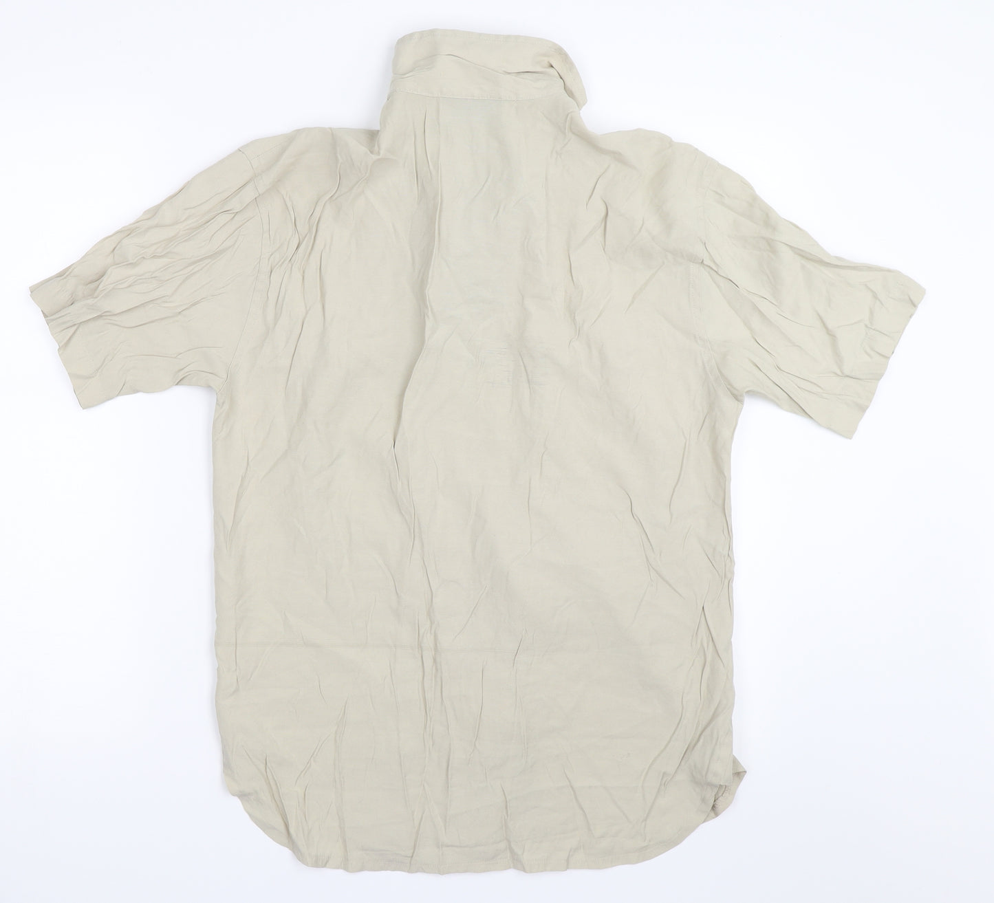 Fransa Mens Beige    Button-Up Size S