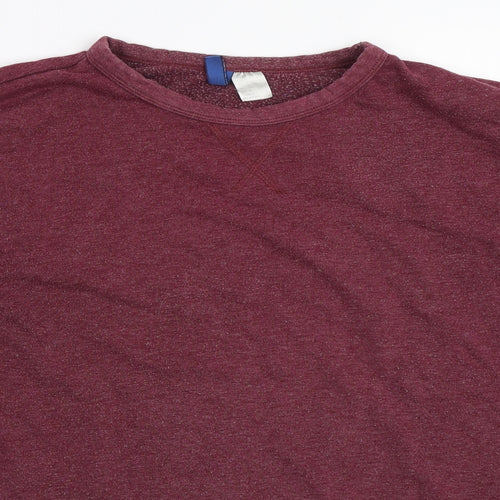 H&M Mens Red   Pullover Sweatshirt Size M