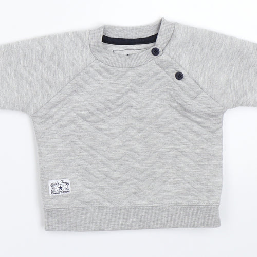 Earlydays Boys Grey   Pullover Jumper Size 0-3 Months