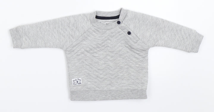 Earlydays Boys Grey Pullover Jumper Size 0-3 Months