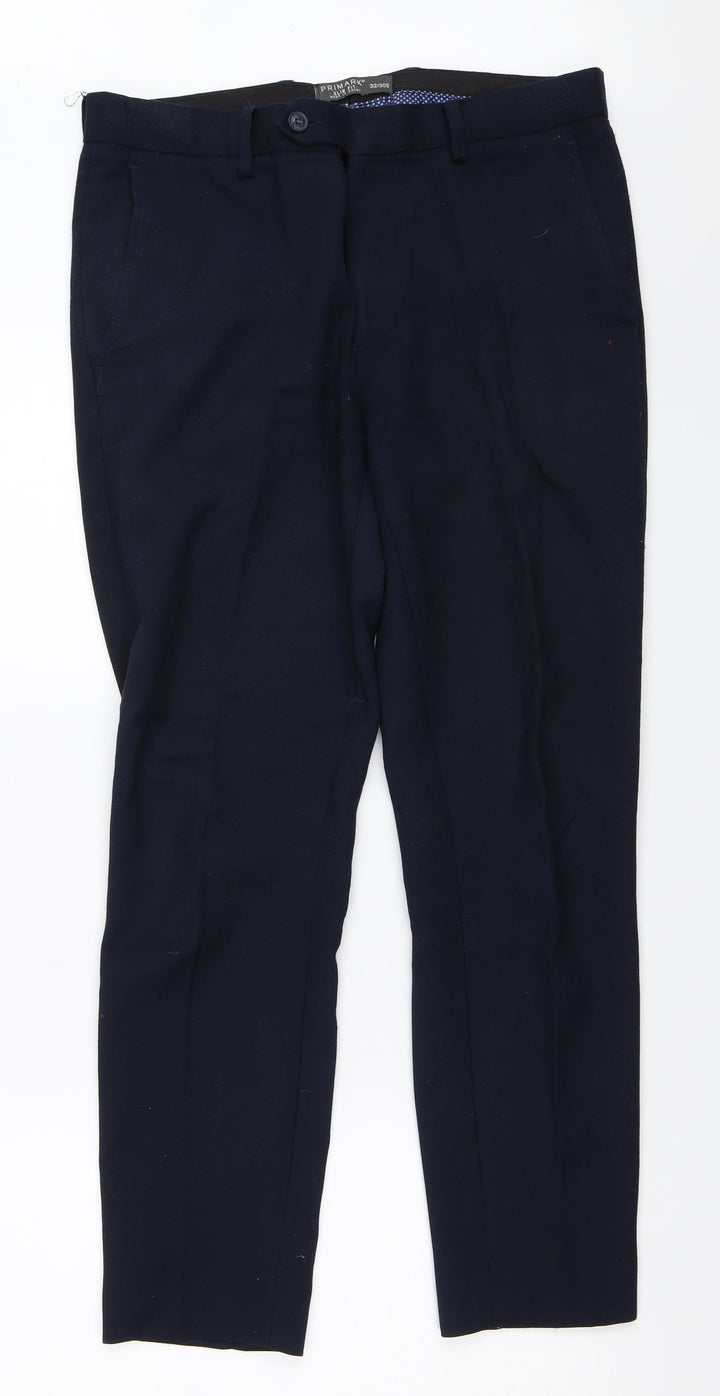Primark Mens Blue Trousers Size 32 in L30 in