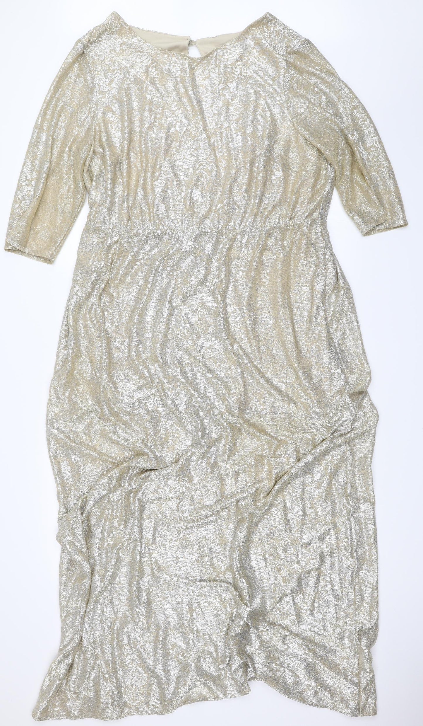 Simply Be Womens Gold   Ball Gown  Size 22