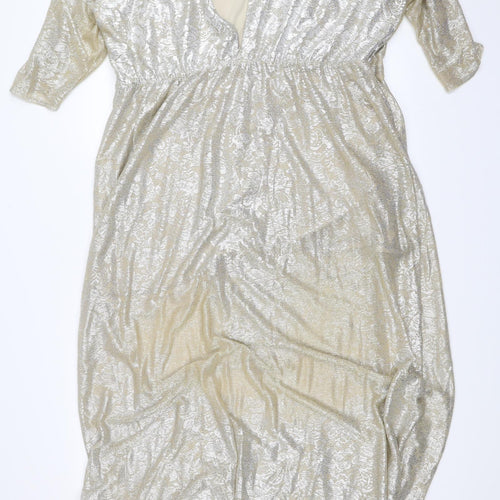 Simply Be Womens Gold   Ball Gown  Size 22