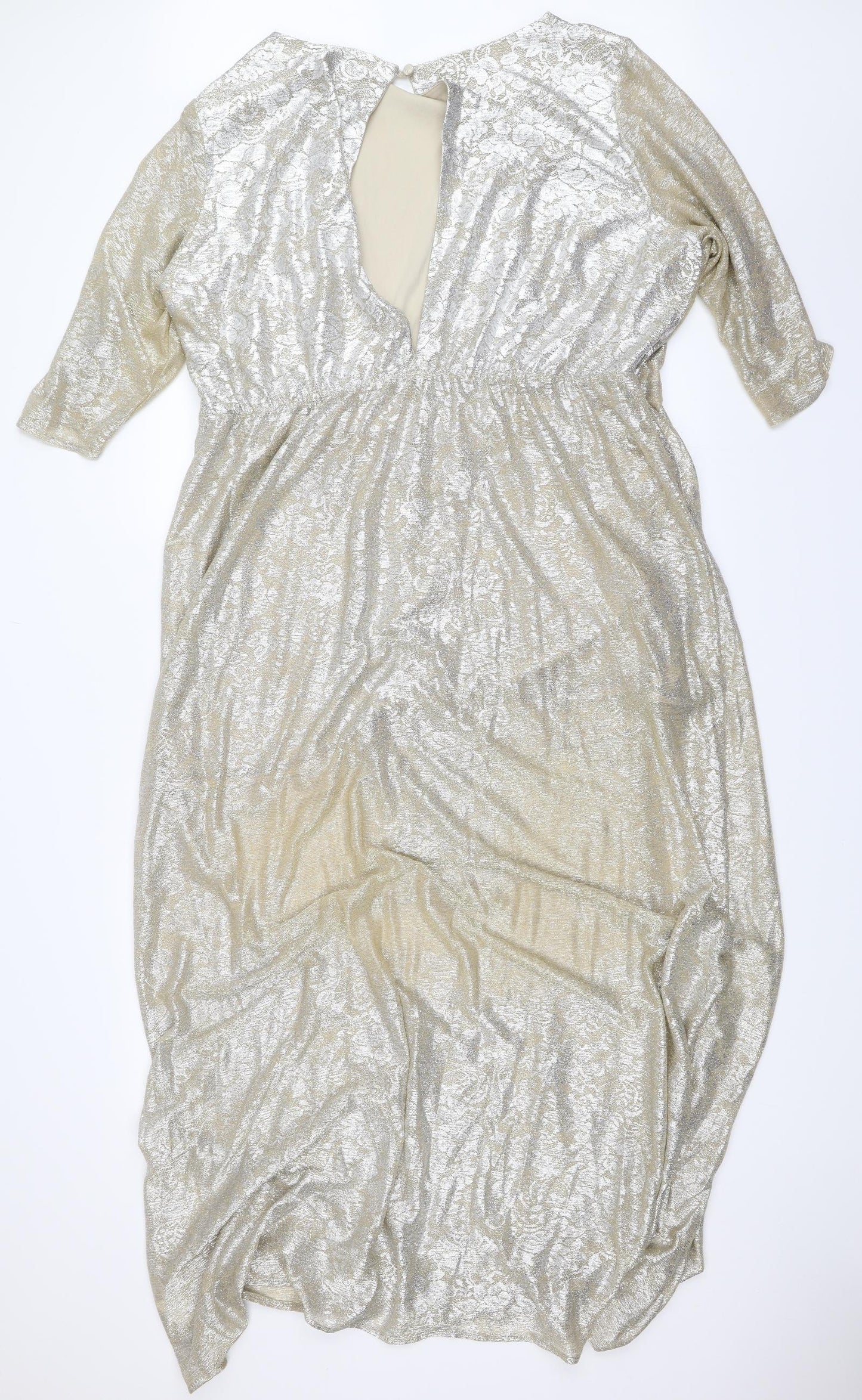 Simply Be Womens Gold   Ball Gown  Size 22