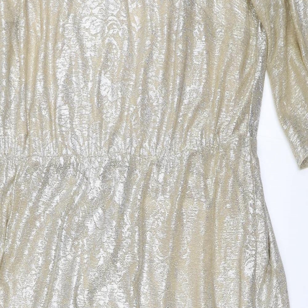 Simply Be Womens Gold   Ball Gown  Size 22