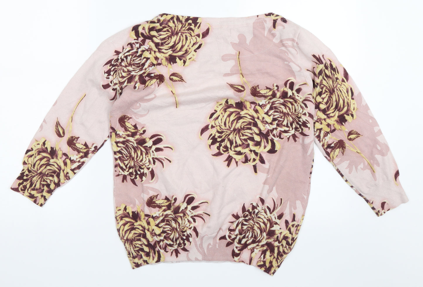 NEXT Womens Pink Floral  Pullover Jumper Size 14