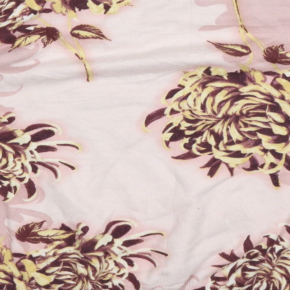 NEXT Womens Pink Floral  Pullover Jumper Size 14