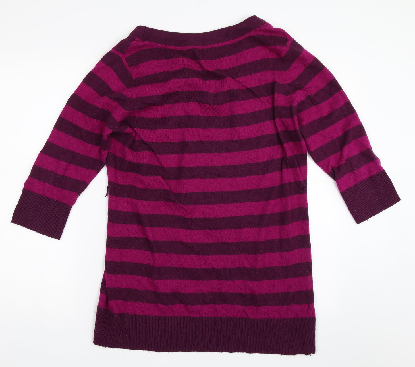 Country Casuals Womens Purple Striped  Tunic Jumper Size L