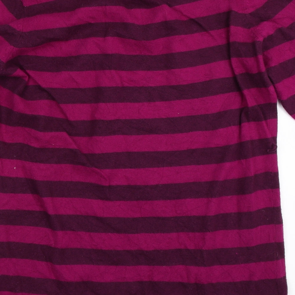 Country Casuals Womens Purple Striped  Tunic Jumper Size L