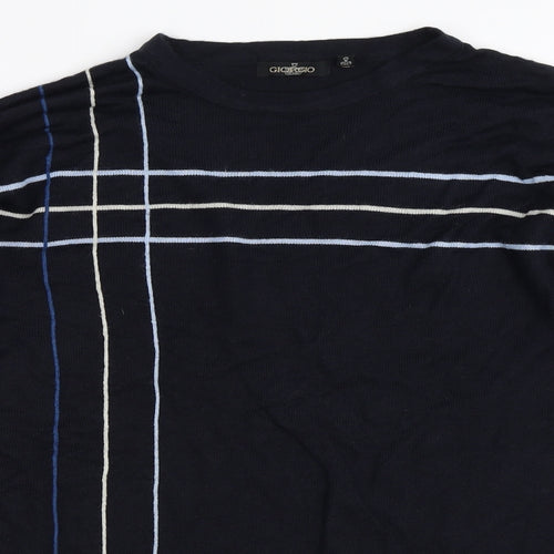 Giorgio Mens Blue   Pullover Jumper Size S
