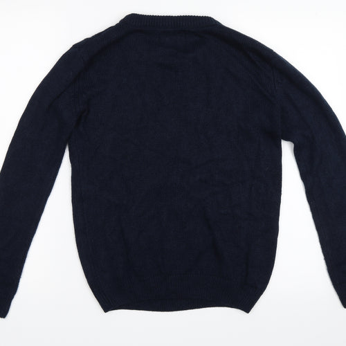 George Womens Blue   Pullover Jumper Size 8  - gingerbread christmas