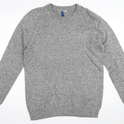 H&M Mens Grey   Pullover Jumper Size M