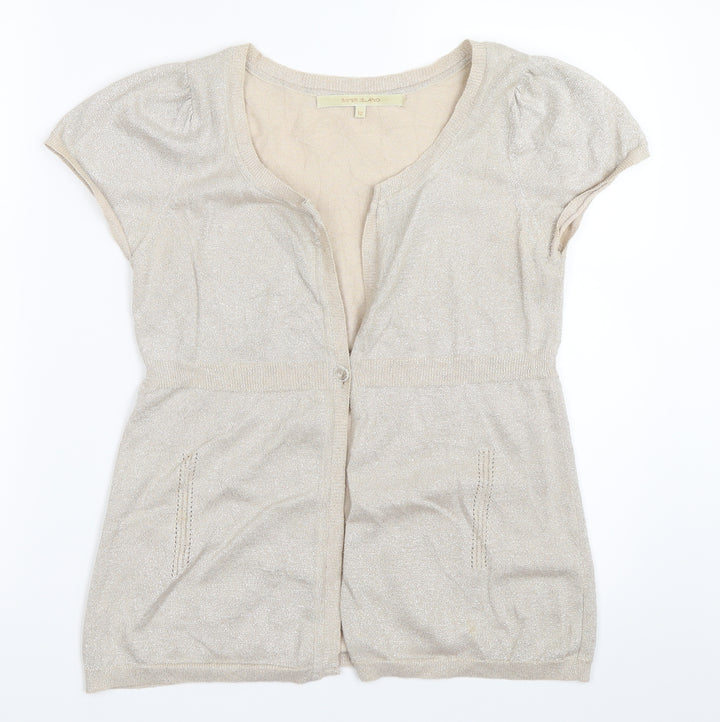 River Island Womens Beige Cardigan Jumper Size 12