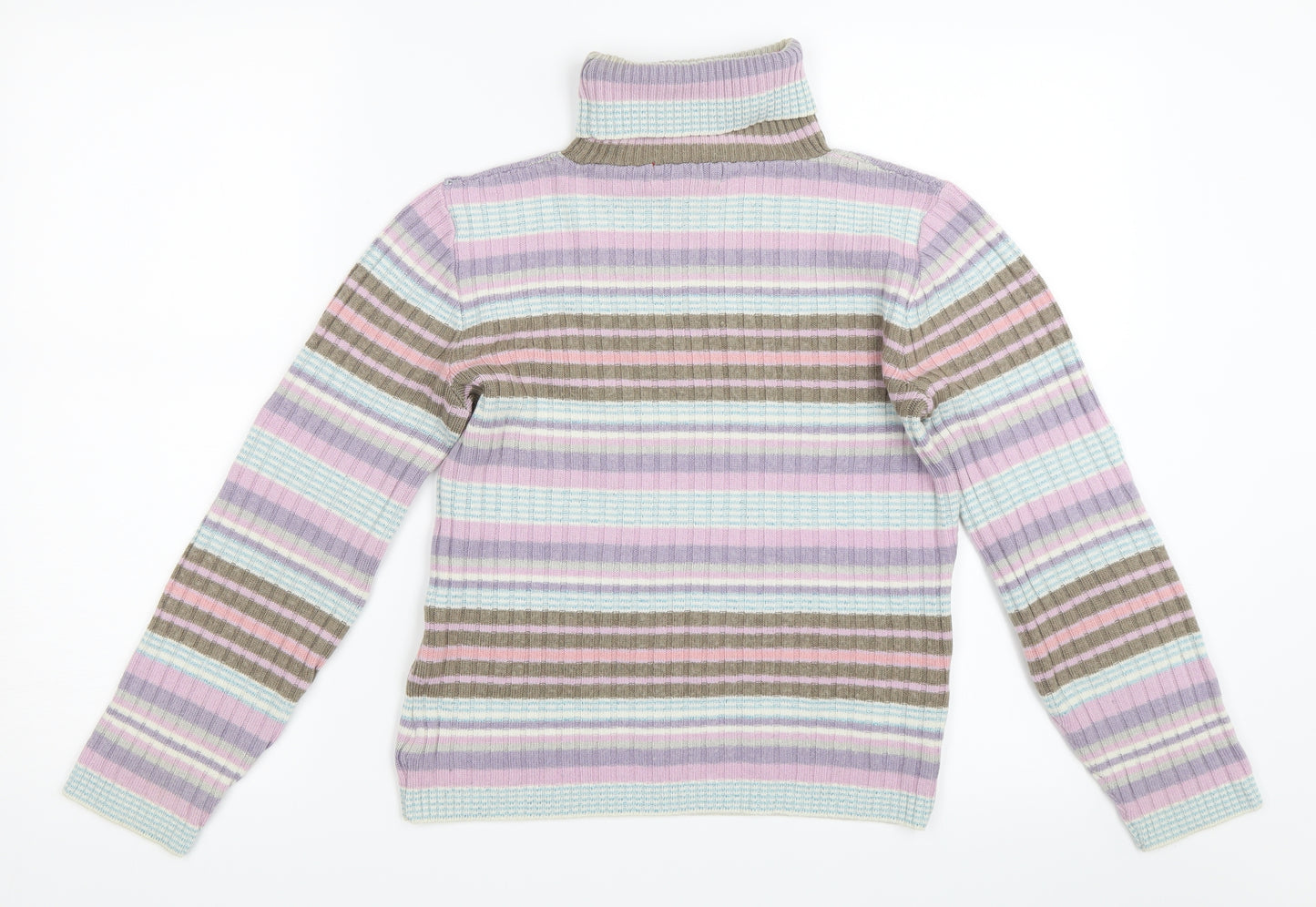 Monsoon Womens Purple Striped  Pullover Jumper Size 12