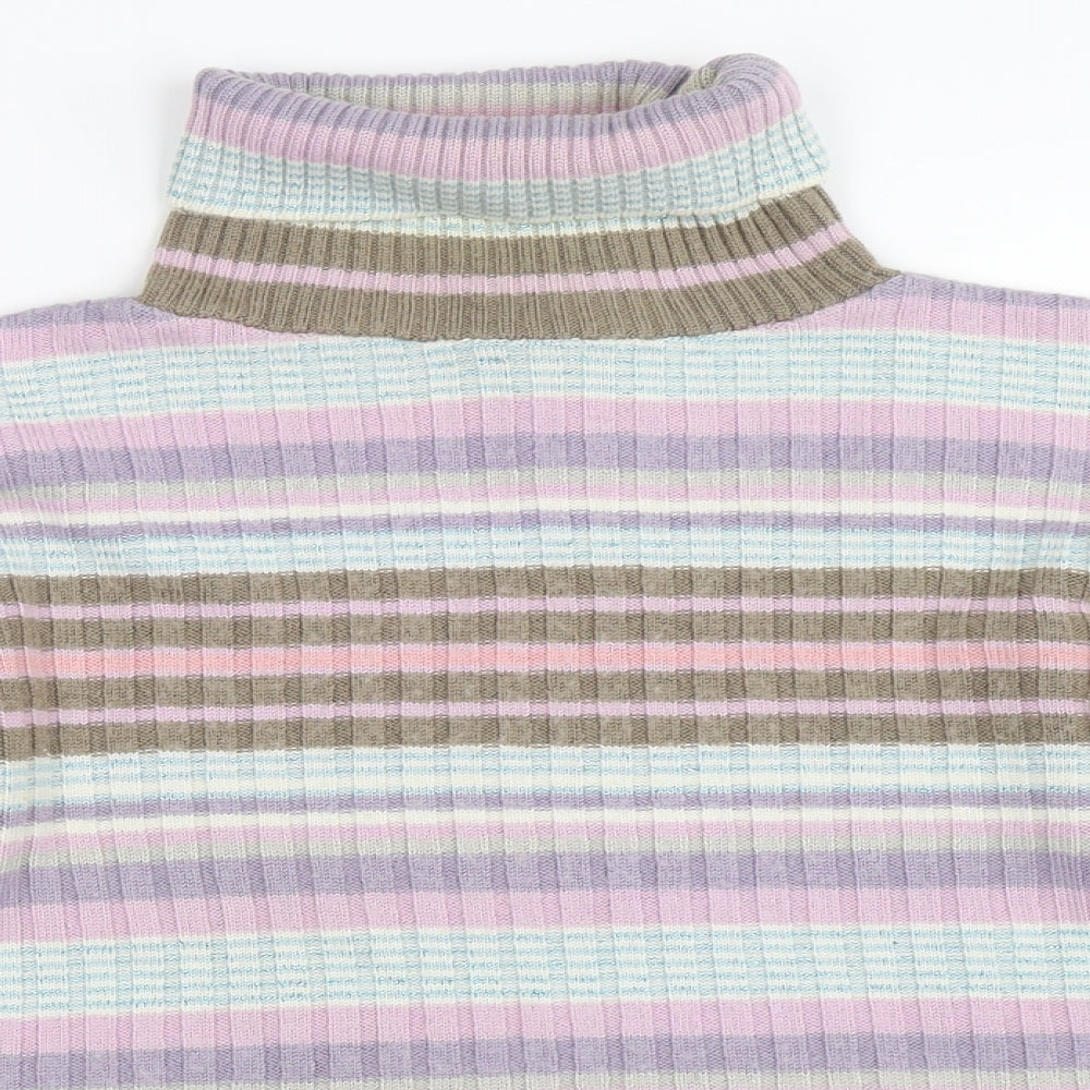 Monsoon Womens Purple Striped  Pullover Jumper Size 12