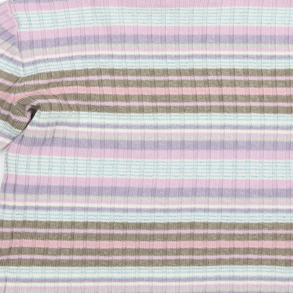 Monsoon Womens Purple Striped  Pullover Jumper Size 12