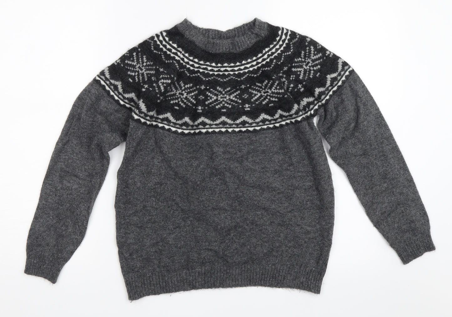 Marks and Spencer Boys Grey   Pullover Jumper Size 13-14 Years