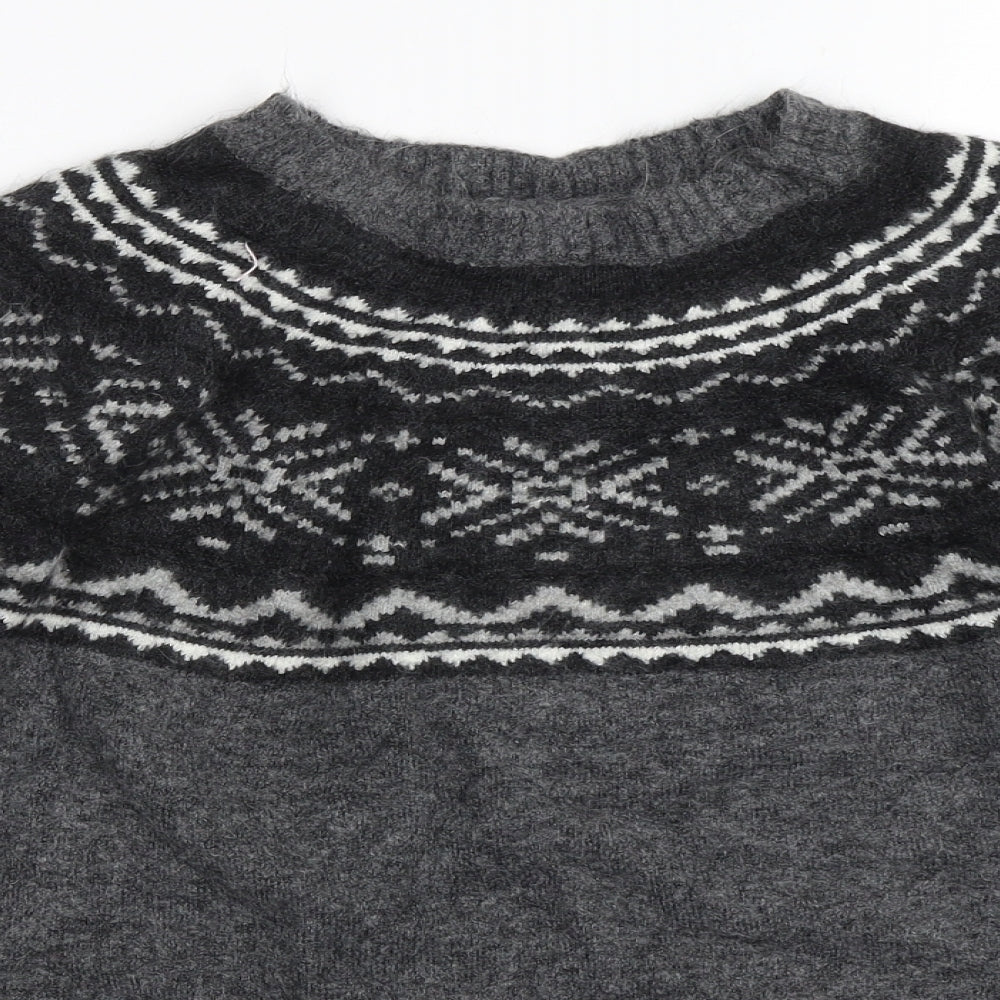 Marks and Spencer Boys Grey   Pullover Jumper Size 13-14 Years