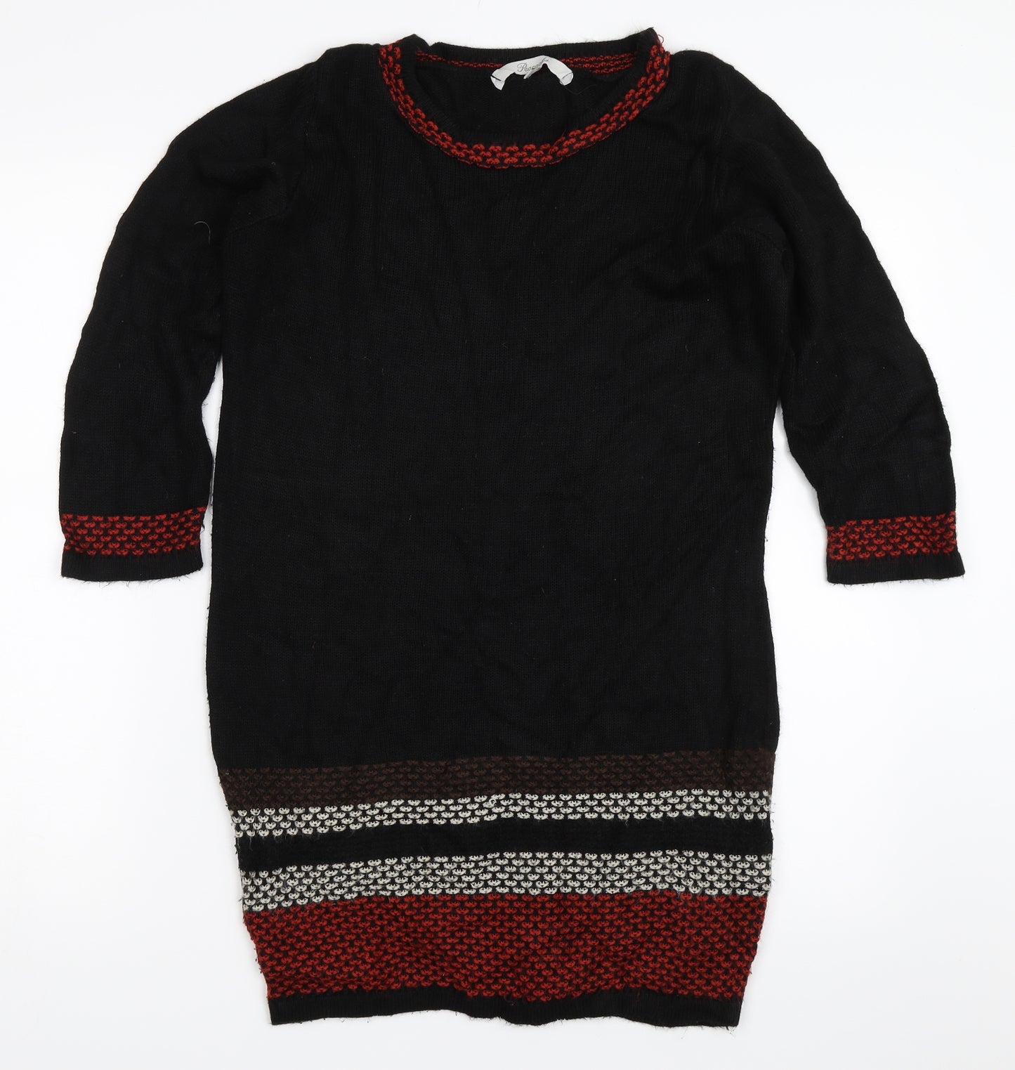 Peacocks Womens Black   Tunic Jumper Size 8