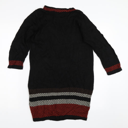 Peacocks Womens Black   Tunic Jumper Size 8