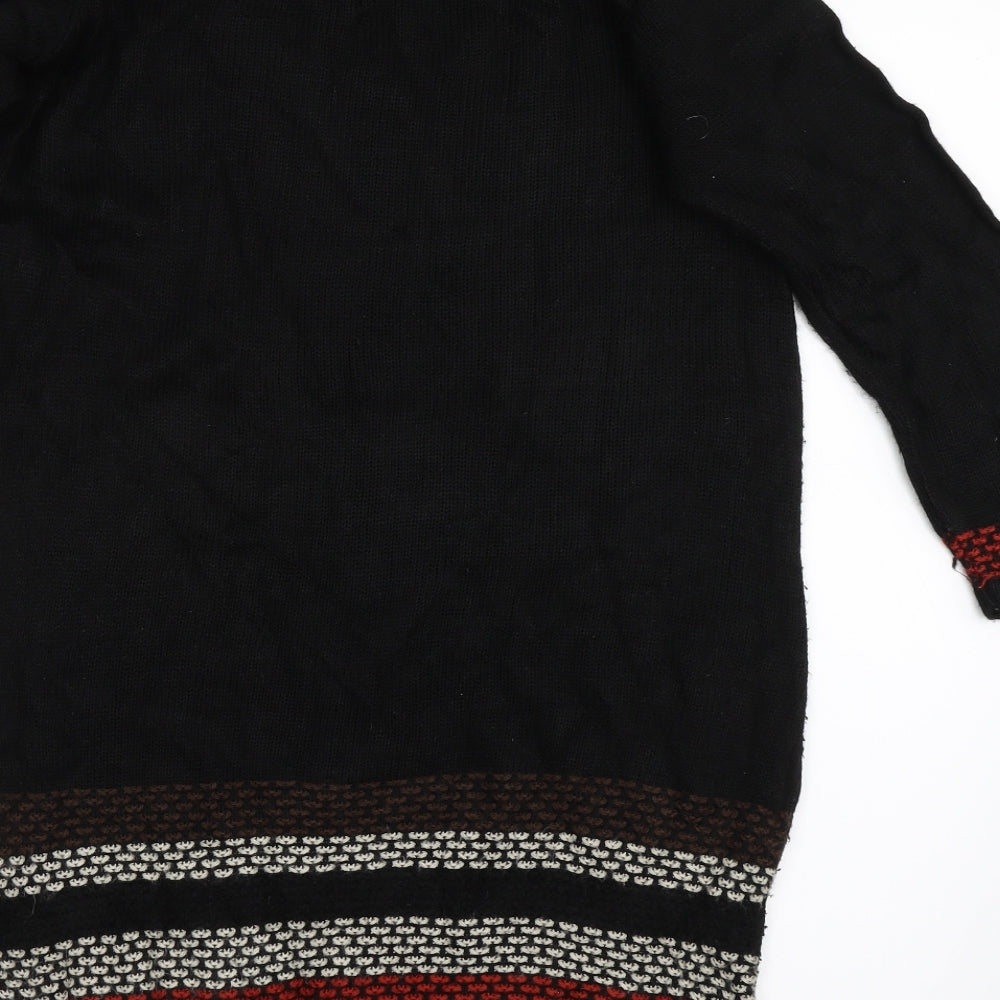 Peacocks Womens Black   Tunic Jumper Size 8