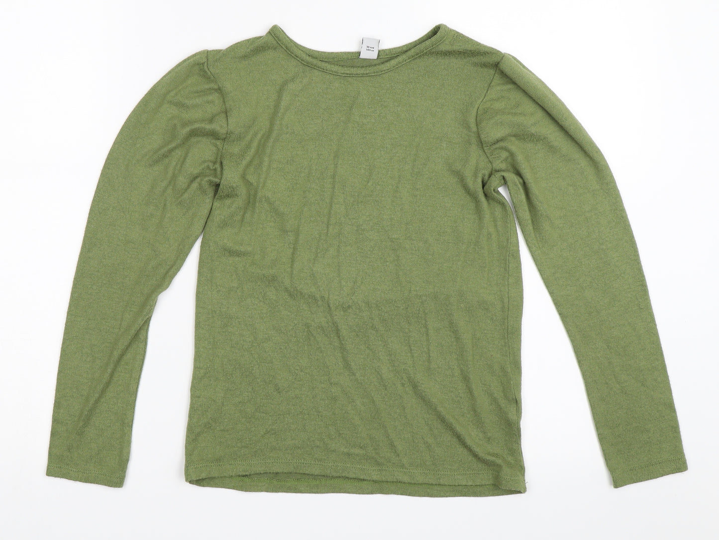 TU Girls Green   Pullover Jumper Size 10 Years