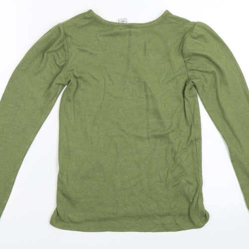 TU Girls Green   Pullover Jumper Size 10 Years