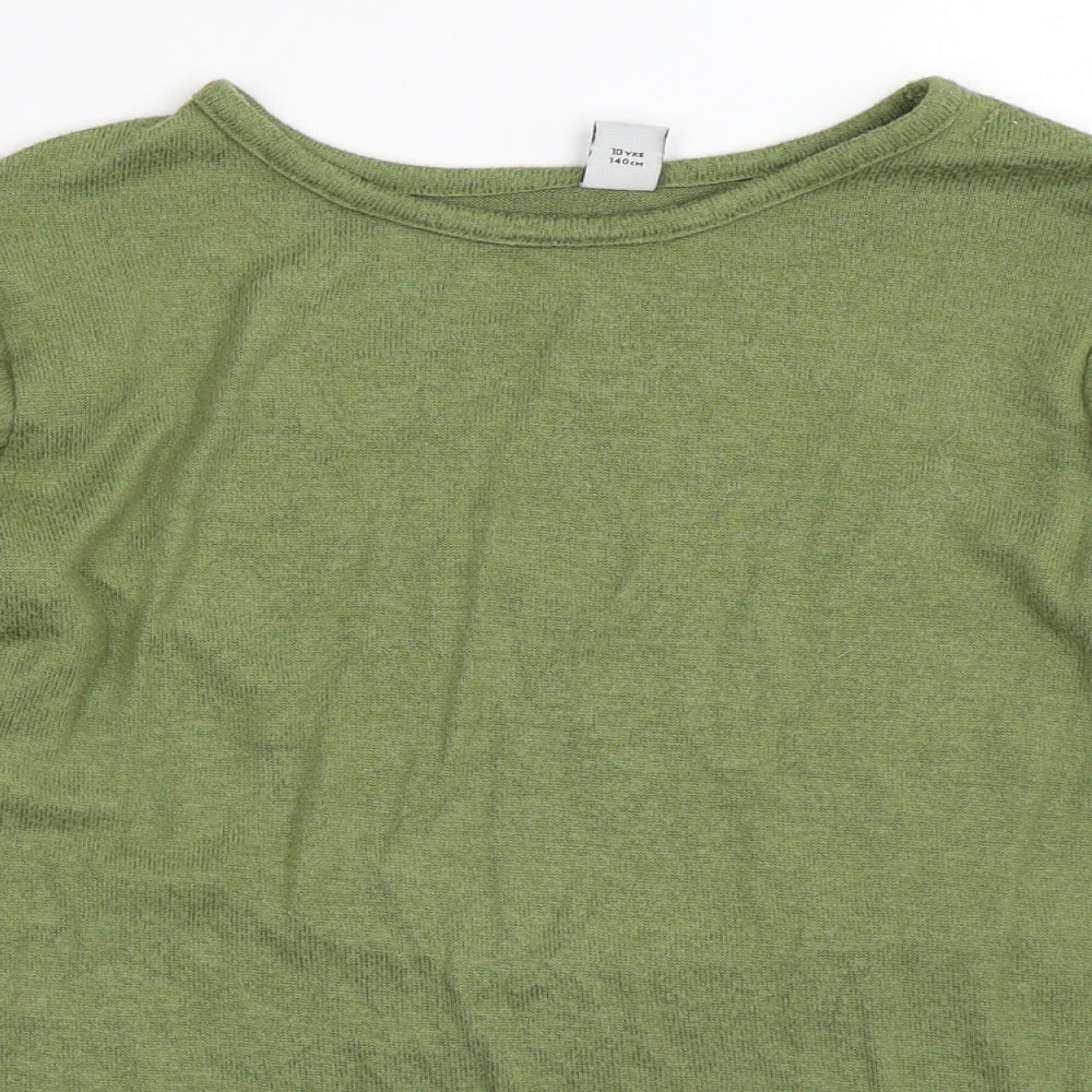 TU Girls Green   Pullover Jumper Size 10 Years
