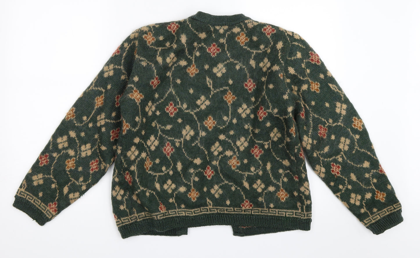 EWM Womens Green   Cardigan Jumper Size S