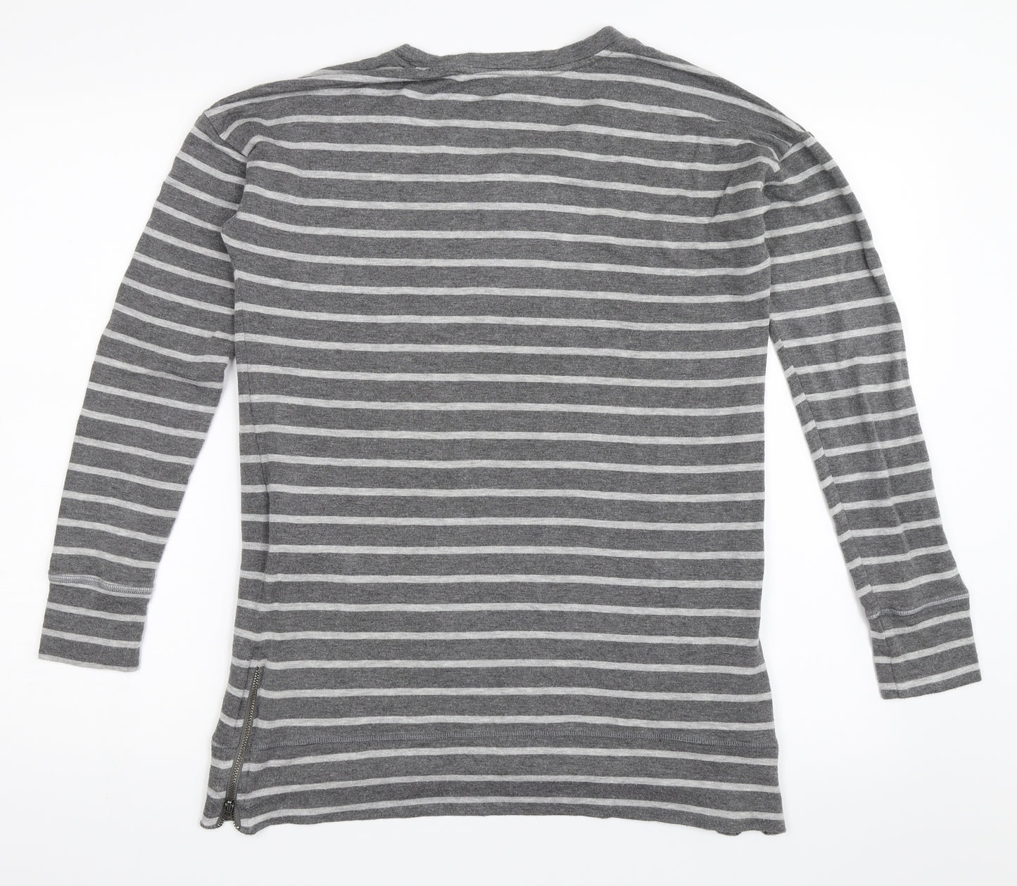 A Pea in the Pod Womens Grey Striped  Pullover Sweatshirt Size S