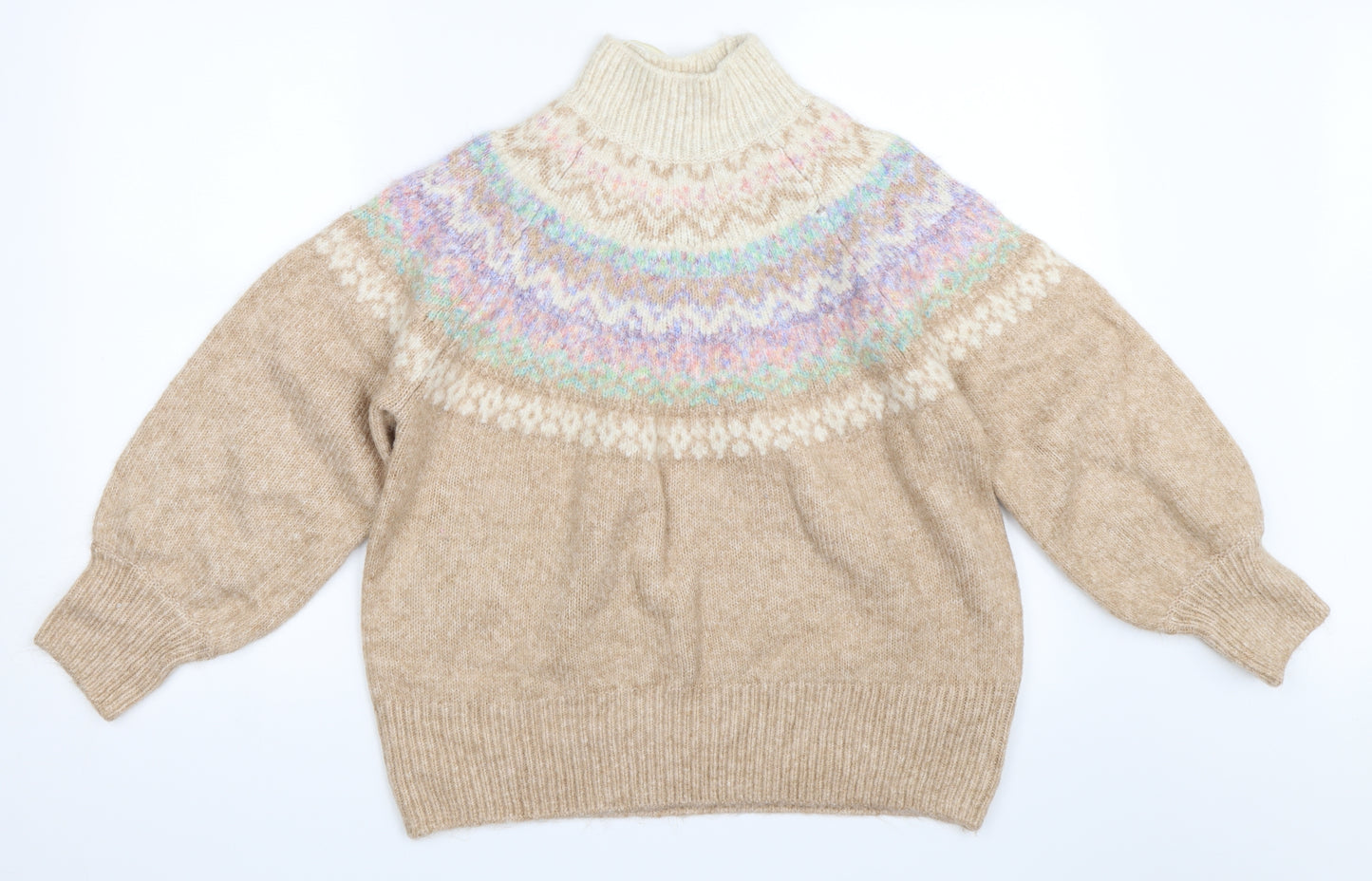 Marks and Spencer Womens Beige   Pullover Jumper Size L